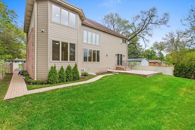 3 Crestview Ter, Buffalo Grove, IL 60089 - rear view of house with a patio area