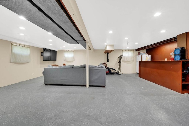 11400 S Ridgeland Ave, Worth, IL 60482 - living area featuring recessed lighting