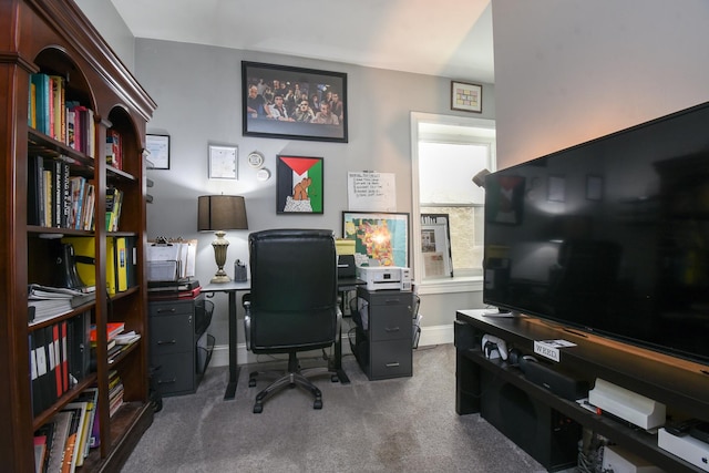 4419 N Racine Ave Unit 1N, Chicago, IL 60640 - carpeted office with baseboards