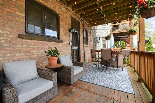 4419 N Racine Ave Unit 1N, Chicago, IL 60640 - view of wooden deck
