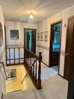 3824 Grove Ave, Western Springs, IL 60558 - hallway featuring an upstairs landing