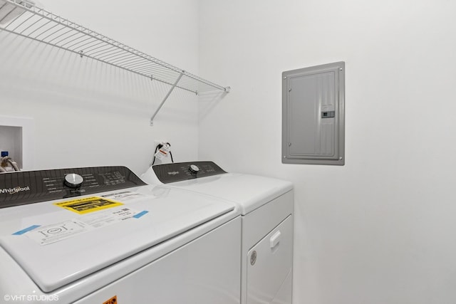 0N111 Windermere Rd Unit 2107, Winfield, IL 60190 - washroom featuring independent washer and dryer and electric panel