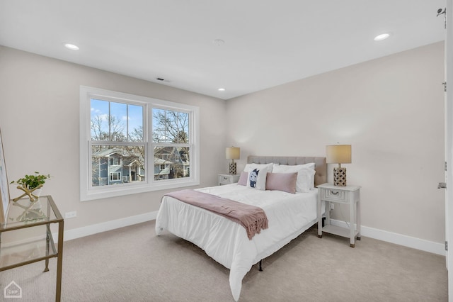 4920 Stonewall Ave, Downers Grove, IL 60515 - bedroom with carpet floors, baseboards, and recessed lighting