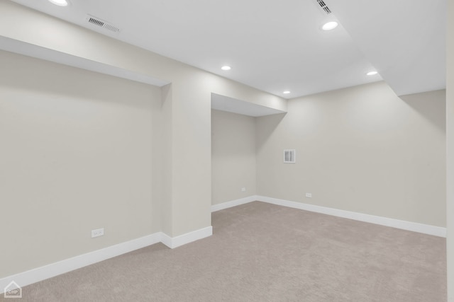 4920 Stonewall Ave, Downers Grove, IL 60515 - finished below grade area with carpet flooring, recessed lighting, and baseboards
