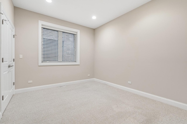 2004 W Erie St Unit 1W, Chicago, IL 60612 - carpeted empty room featuring baseboards and recessed lighting