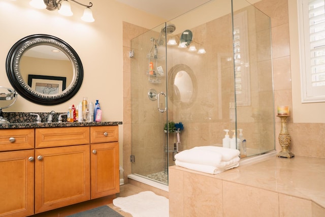 406 Elderberry Ln, Streamwood, IL 60107 - bathroom with a shower stall and vanity