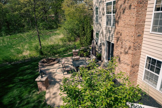 406 Elderberry Ln, Streamwood, IL 60107 - view of yard featuring a patio area
