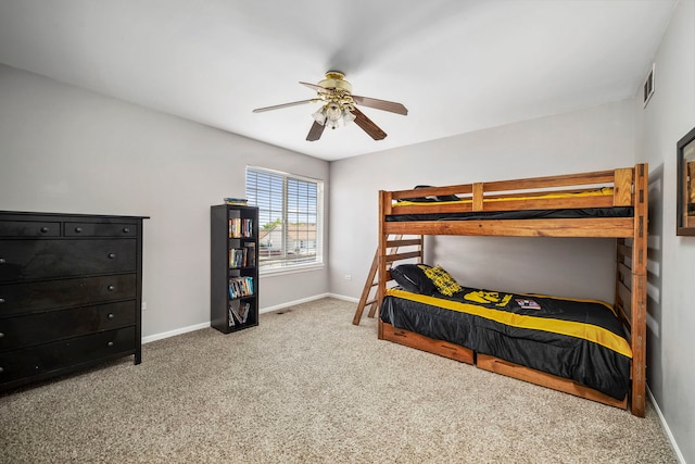 1014 Bayside Ln, Shorewood, IL 60404 - bedroom featuring carpet and a ceiling fan