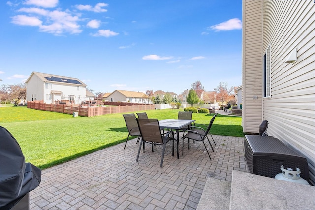 1014 Bayside Ln, Shorewood, IL 60404 - view of patio with outdoor dining area and a residential view