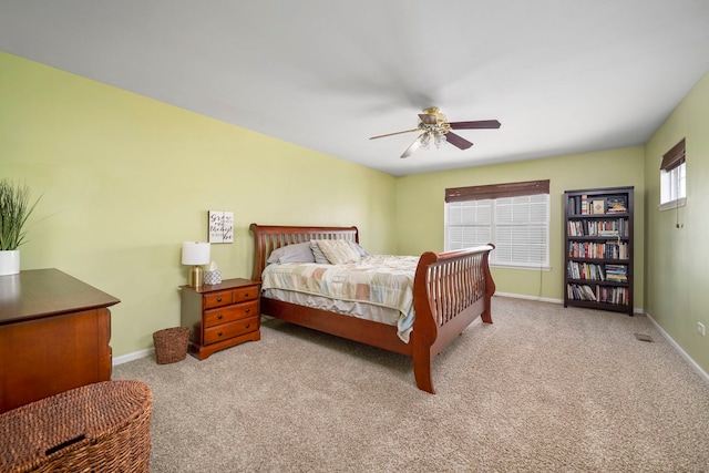 1014 Bayside Ln, Shorewood, IL 60404 - carpeted bedroom featuring baseboards and ceiling fan