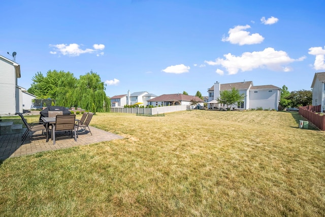 1014 Bayside Ln, Shorewood, IL 60404 - view of yard with a patio area and a residential view