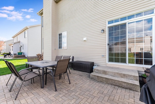 1014 Bayside Ln, Shorewood, IL 60404 - view of patio featuring entry steps and outdoor dining space