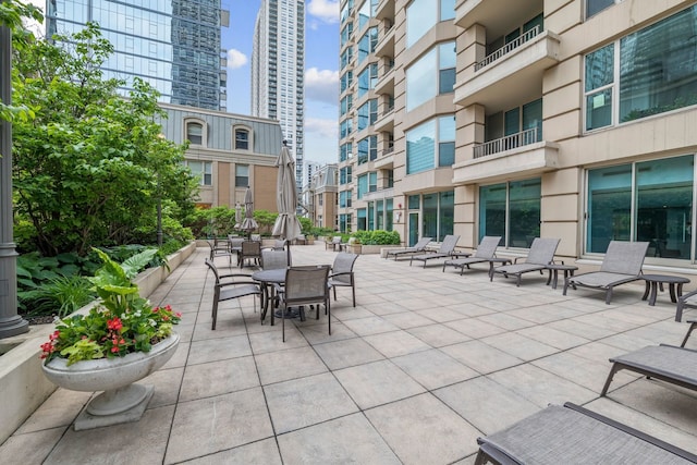 25 E Superior St Unit 903, Chicago, IL 60611 - view of patio / terrace with a city view
