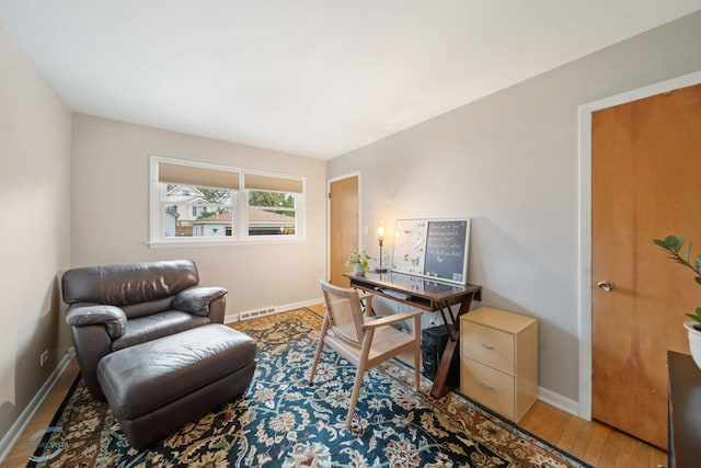 5317 Benton Ave, Downers Grove, IL 60515 - office with baseboards and wood finished floors