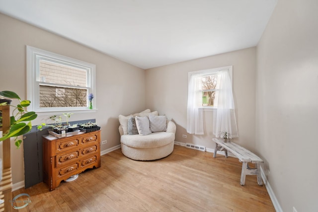 5317 Benton Ave, Downers Grove, IL 60515 - sitting room featuring light wood-type flooring and baseboards