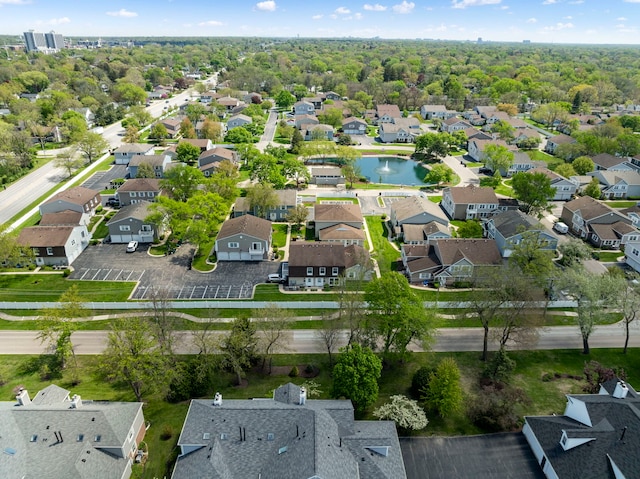 1585 Woodcutter Ln Unit D, Wheaton, IL 60189 - aerial perspective of suburban area with a nearby body of water
