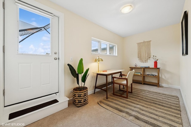 3721 N Sheffield Ave Unit B2, Chicago, IL 60613 - entryway featuring carpet and baseboards