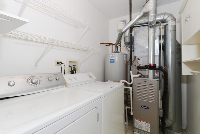 1379 Grandview Ct, Algonquin, IL 60102 - laundry room featuring independent washer and dryer and gas water heater