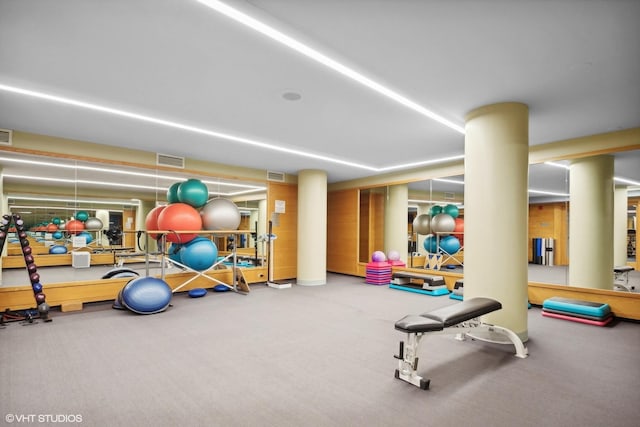 155 N Harbor Dr Unit 1103, Chicago, IL 60601 - exercise room with carpet floors
