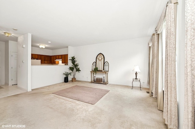 707 Morris Ct, Lakemoor, IL 60051 - unfurnished living room featuring light carpet
