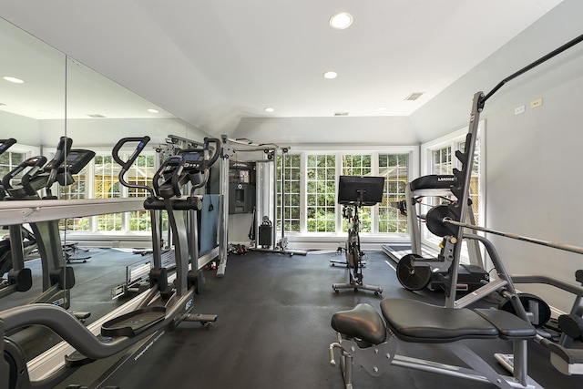 26285 W Roberts Ln, Barrington, IL 60010 - exercise room featuring recessed lighting