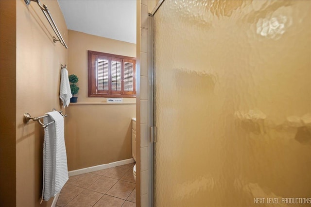 6416 W Rawson Bridge Rd W, Cary, IL 60013 - bathroom featuring a stall shower and tile patterned flooring