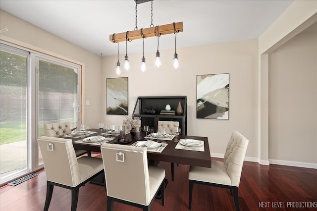 6416 W Rawson Bridge Rd W, Cary, IL 60013 - dining space with hardwood / wood-style floors and baseboards