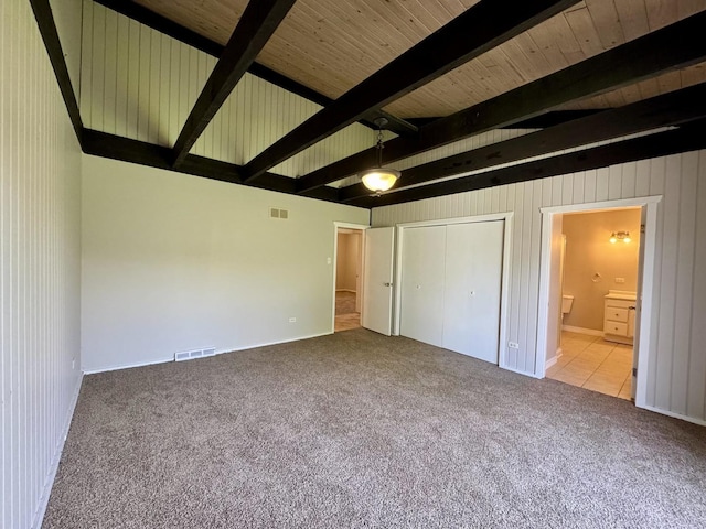 16159 Long Ave, Oak Forest, IL 60452 - unfurnished bedroom with carpet, ensuite bathroom, a closet, and a ceiling fan