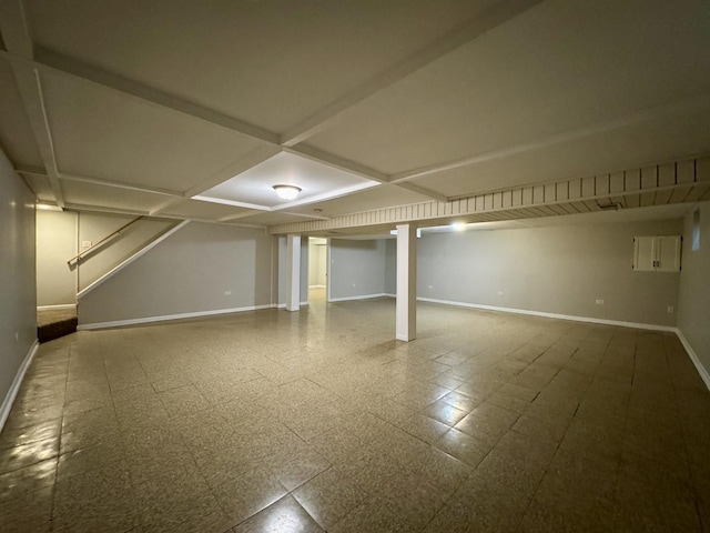 16159 Long Ave, Oak Forest, IL 60452 - finished below grade area with baseboards and stairway