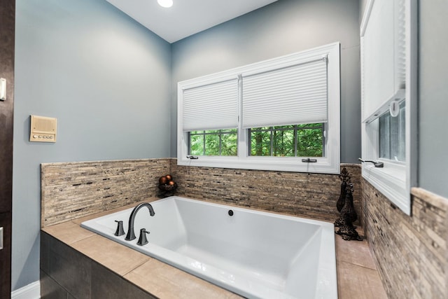 41W877 Hunters Rdg, Saint Charles, IL 60175 - bathroom with a bath and a wainscoted wall