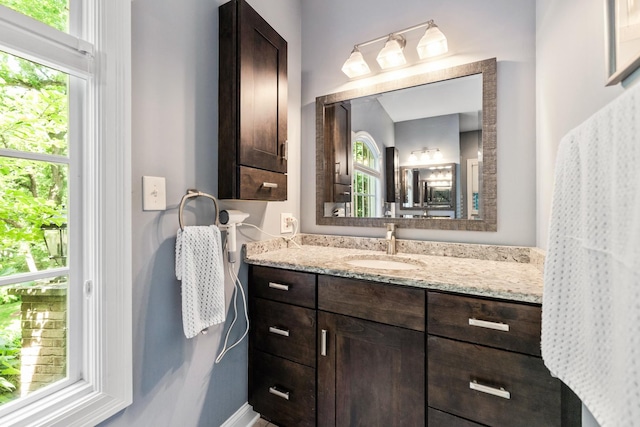 41W877 Hunters Rdg, Saint Charles, IL 60175 - bathroom with vanity and plenty of natural light