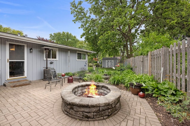 22W300 Arbor Ln, Glen Ellyn, IL 60137 - fenced backyard with a patio area and a fire pit