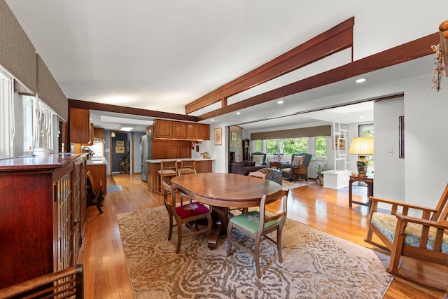 22W300 Arbor Ln, Glen Ellyn, IL 60137 - dining room featuring light wood finished floors and recessed lighting