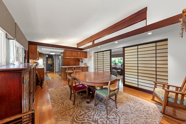 22W300 Arbor Ln, Glen Ellyn, IL 60137 - dining room with light wood-style floors and recessed lighting
