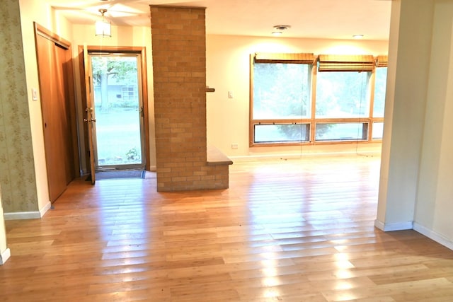 17315 Bryant Ln, Hazel Crest, IL 60429 - foyer entrance with light wood-style floors and baseboards