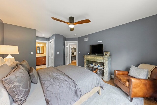 581 Summerdale Ave, Glen Ellyn, IL 60137 - full bath with toilet, vanity, a shower stall, and healthy amount of natural light