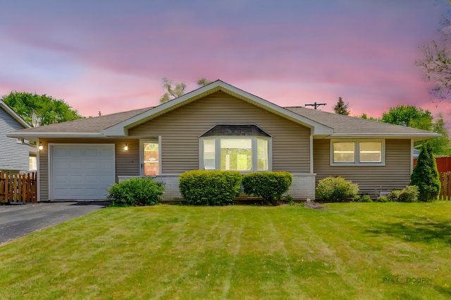 2422 E Grand Ave, Lindenhurst, IL 60046 - single story home featuring a garage, driveway, and a shingled roof