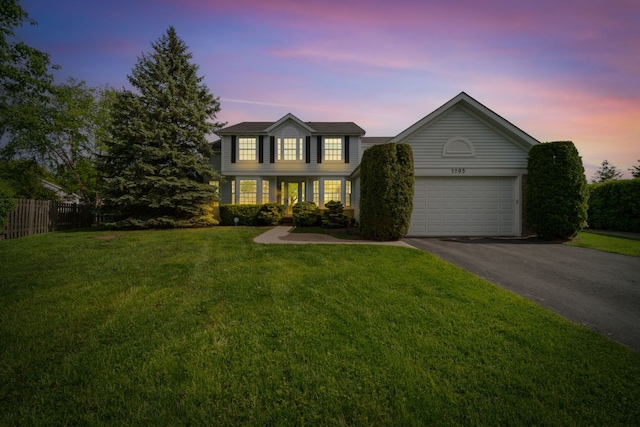 2205 Miramar Ct, Buffalo Grove, IL 60089 - view of front of home featuring asphalt driveway and an attached garage