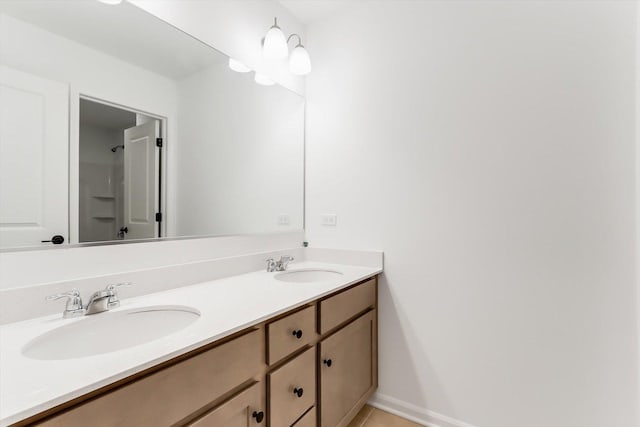 28 Open Pkwy, Hawthorn Woods, IL 60047 - full bath with double vanity and baseboards