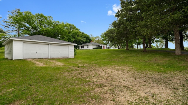 4165 E Il Rt 64, Oregon, IL 61061 - view of green lawn with a garage and an outbuilding