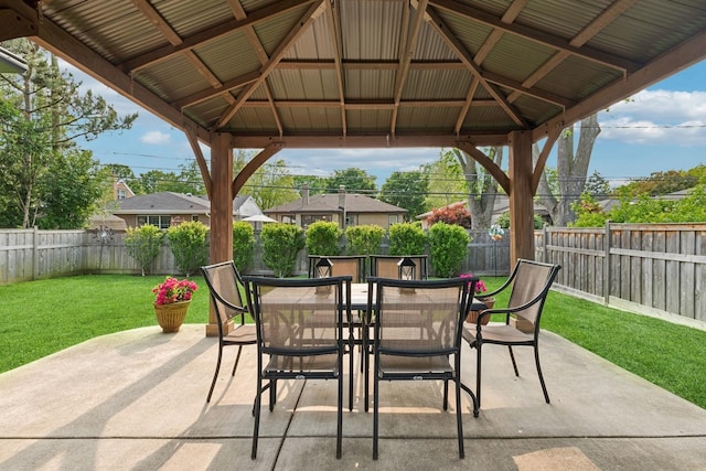 512 N Rose Ave, Park Ridge, IL 60068 - view of patio / terrace featuring a gazebo and outdoor dining area