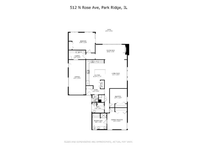 512 N Rose Ave, Park Ridge, IL 60068 - property floor plan