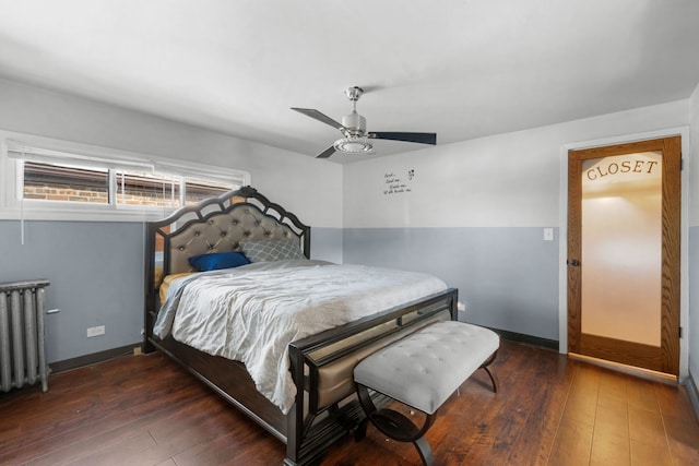 7744 S Laflin St, Chicago, IL 60620 - bedroom with radiator, hardwood / wood-style floors, and baseboards