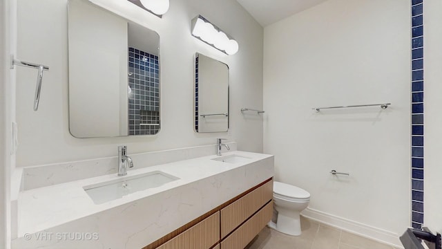 642 W Webster Ave Unit 1, Chicago, IL 60614 - bathroom with tile patterned flooring and double vanity