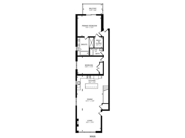 2312 W Belmont Ave Unit 1W, Chicago, IL 60618 - floor plan / room layout