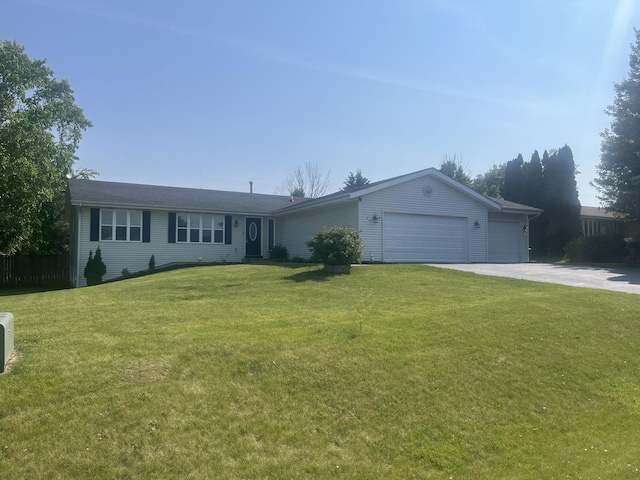120 Harvest Glenn Dr, Davis Junction, IL 61020 - ranch-style home featuring a garage, driveway, and a front yard