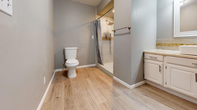 120 Harvest Glenn Dr, Davis Junction, IL 61020 - full bathroom featuring vanity, a stall shower, and wood finished floors