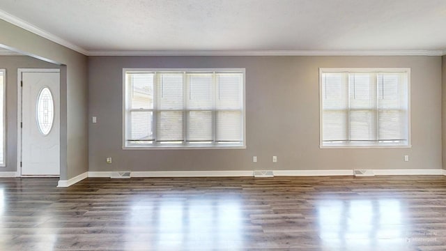 120 Harvest Glenn Dr, Davis Junction, IL 61020 - entryway with ornamental molding and wood finished floors
