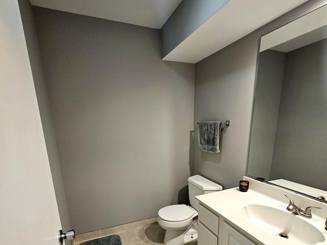 1602 Nightengale Cir, Lindenhurst, IL 60046 - bathroom with toilet, tile patterned flooring, and vanity
