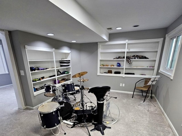 1602 Nightengale Cir, Lindenhurst, IL 60046 - playroom featuring carpet flooring, recessed lighting, and baseboards